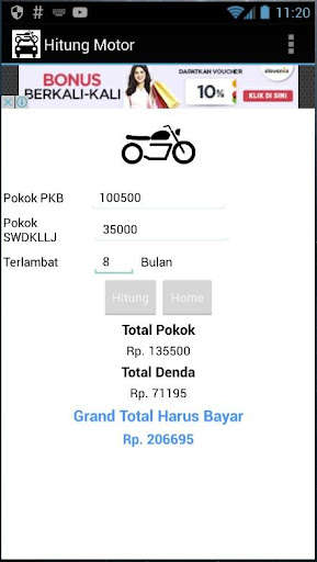 Play APK Hitung Denda Kendaraan  and enjoy Hitung Denda Kendaraan with UptoPlay com.thunkable.android.ezer_setya.Perhitungan_Denda_Kendaraan