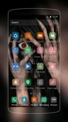 Play Horror Eyes. Theme for CM Launcher 