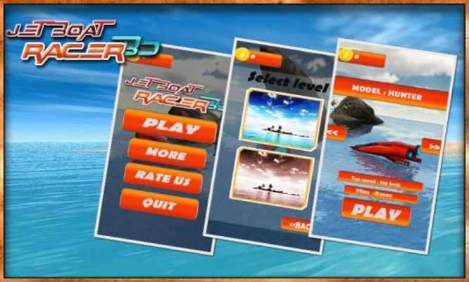 Play Jet boat racing 3D: water surfer driving game 