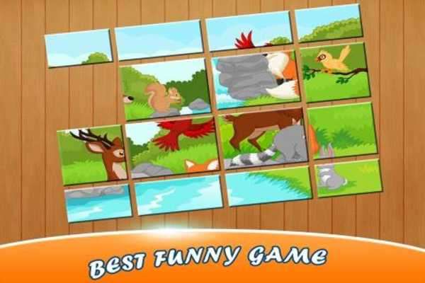 Play Kids Animal Sliding Puzzle 