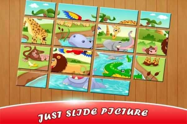 Play Kids Animal Sliding Puzzle 