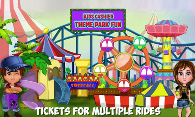 Play Kids Cashier Theme Park Fun 