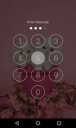 Play kitten Lock Screen Pattern Passcode Cute wallpaper 