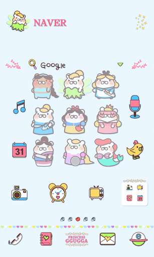 Play APK kkukka dodol launcher theme  and enjoy kkukka dodol launcher theme with UptoPlay com.iconnect.launcher.theme.PrincessGGUGGA