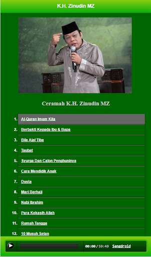 Play APK Kumpulan Ceramah Zainuddin MZ  and enjoy Kumpulan Ceramah Zainuddin MZ with UptoPlay com.ceramahzainuddinmz.sangdroid