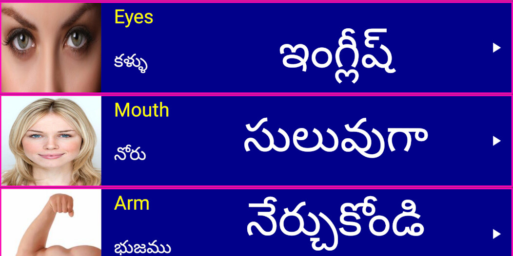 Play Learn English from Telugu 