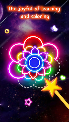 Play Learn To Draw Glow Flower 