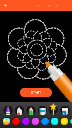 Play Learn To Draw Glow Flower 