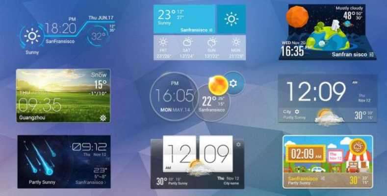 Play Live weather & Clock Widget 