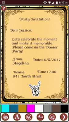 Play Make Party Invitation Cards 