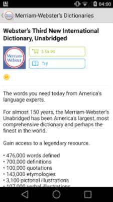 Play Merriam-Webster's dictionaries 