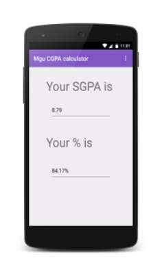 Play Mgu CGPA calculator 