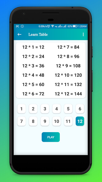 Play APK Multiplication Table  and enjoy Multiplication Table with UptoPlay trugur.uygulama.carpimtablosu