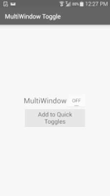 Play MultiWindow Toggle for Samsung 