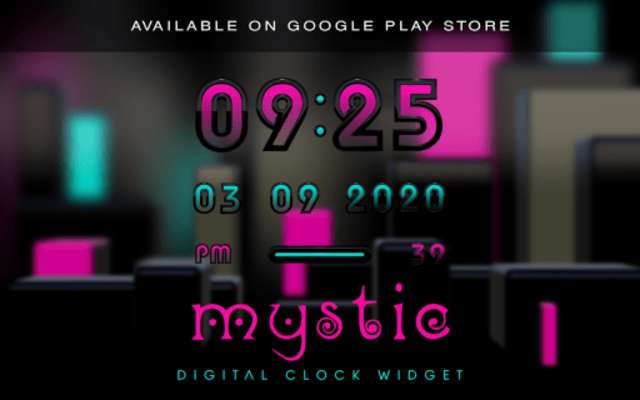 Play MYSTIC Laser Clock Widget 