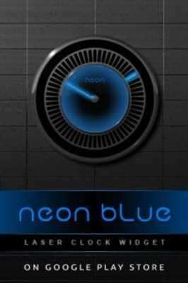 Play NEON BLUE Digital Clock Widget 