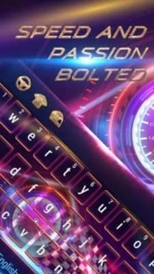 Play neon car speedometer Fast & Furious keyboard 