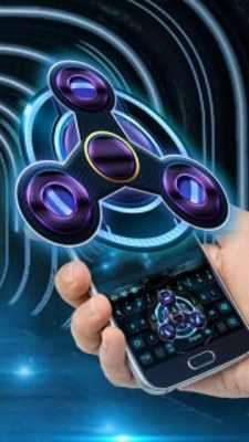 Play Neon fidget spinner 3D tech keyboard 