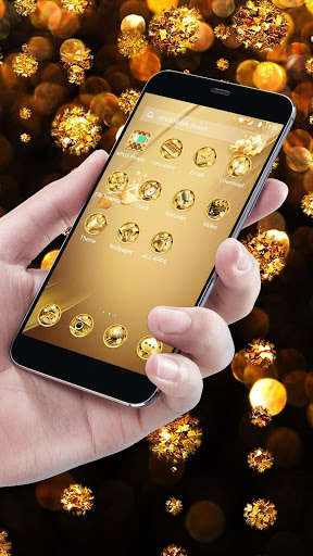 Play APK New Golden Flower Business Style APUS luxury Theme  and enjoy New Golden Flower Business Style APUS luxury Theme using 