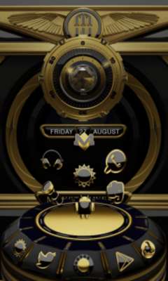 Play Next Launcher Theme 3d Gold Diamond 