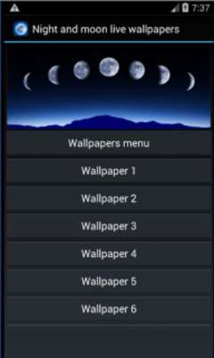 Play Night and moon live wallpapers 
