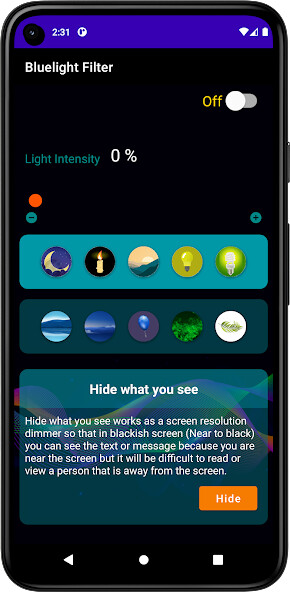 Play Night Mode-Blue Light Filter 