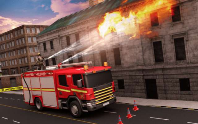 Play NY City Firefighter Hero: Rescue Truck Superhero 