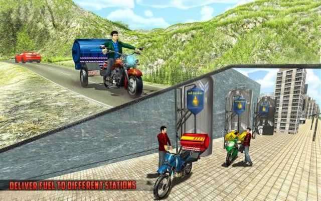 Play Oil Tanker Bike Transporter 