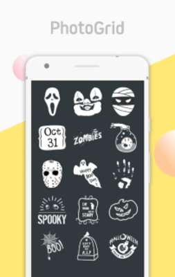 Play PG Halloween II: Halloween Stickers from PhotoGrid 