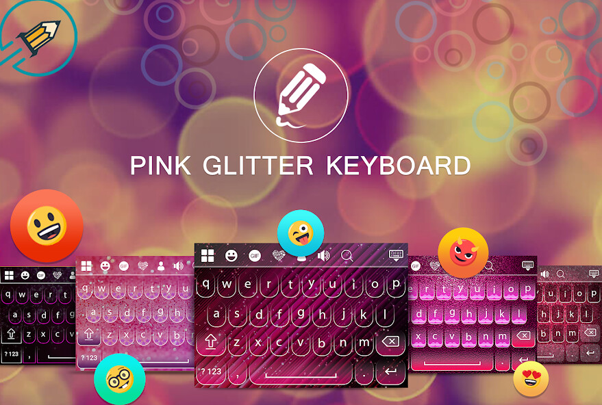 Play Pink Glitter Keyboard 