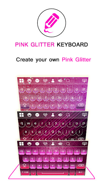 Play Pink Glitter Keyboard 