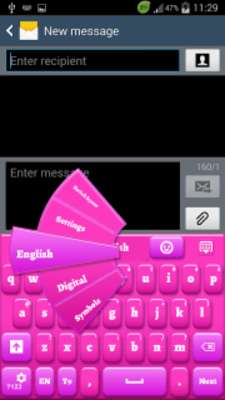 Play Pink Keyboard for Smartphone 