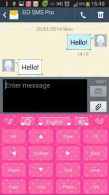 Play Pink Love GO Keyboard 