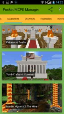 Play Pocket MCPE Manager Minecraft 