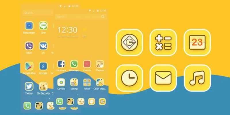 Play Pokemon. Theme for CM Launcher 