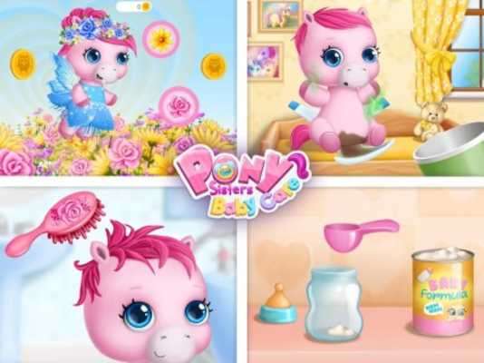 Play Pony Sisters Baby Horse Care 