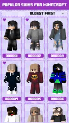 Play Popular Skins for Minecraft PE 