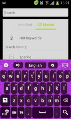 Play Purple Keyboard GO Theme 