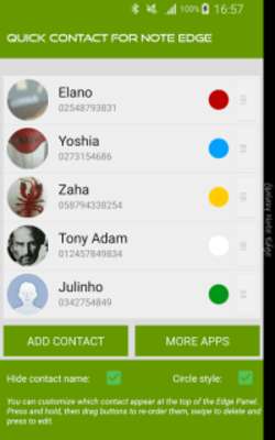 Play Quick Contacts for Note Edge 