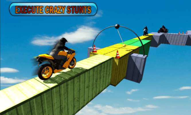 Play Racing Moto Bike Stunt : Impossible Track 