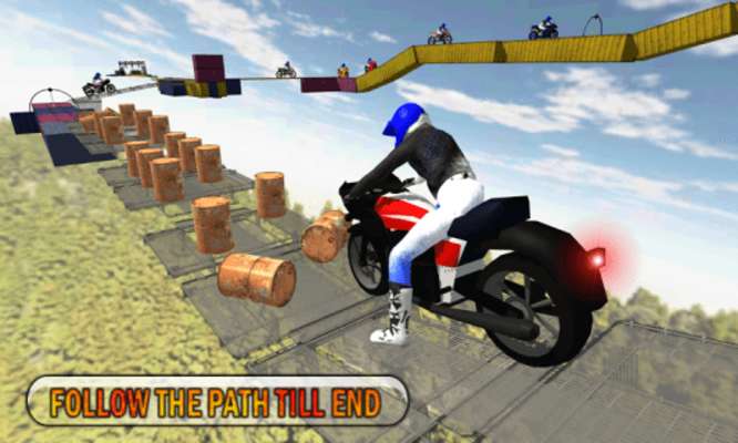 Play Racing Moto Bike Stunt : Impossible Track 