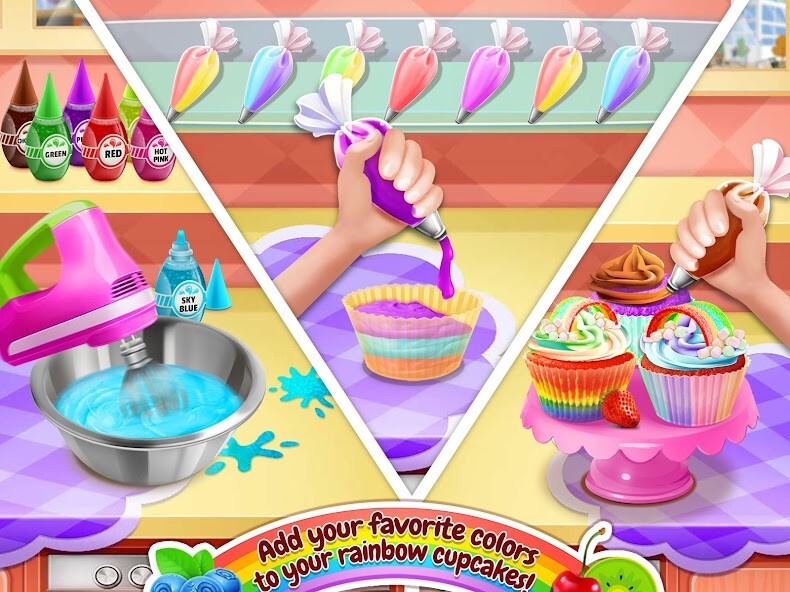 Play APK Rainbow Cake Bakery  and enjoy Rainbow Cake Bakery with UptoPlay net.makerlabs.rainbow_cake_bakery