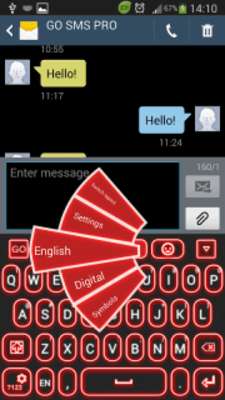 Play Red Glow Keyboard 