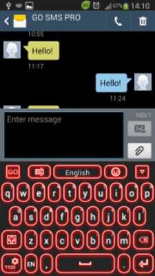 Play Red Glow Keyboard 