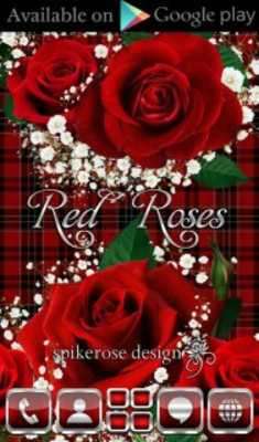 Play Red Roses Clock Widget 