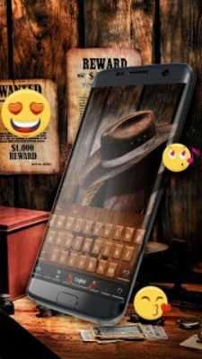 Play Revolver Western cowboy keyboard skin 