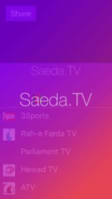 Play Saeda.tv Arab Iran Afghan Türk Iraq Syria live TV 