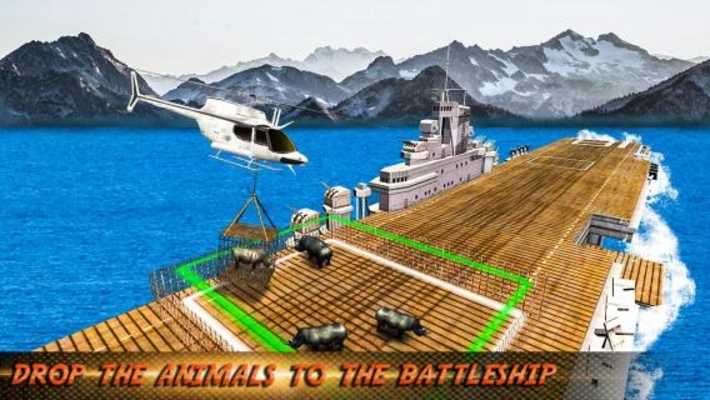 Play sea animal heli transportation 