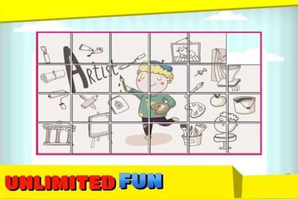 Play Slide Puzzle: Learn Profession 