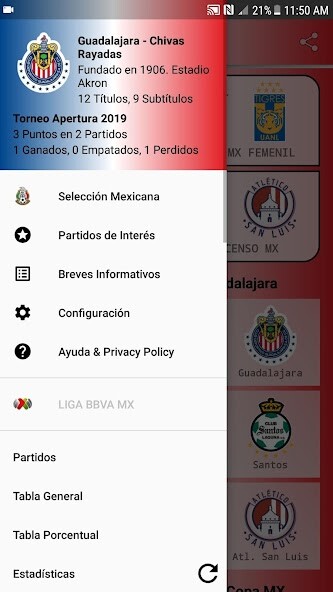 Play Soccer Mexican League 